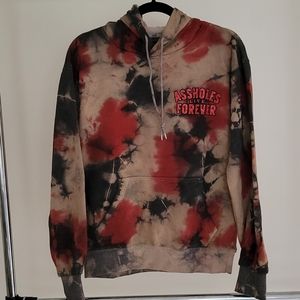 ALF Tie Dye Skull Hoodie NWOT